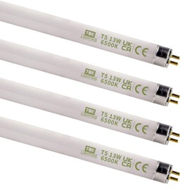 TBE LIGHTING 13w / 21 inch Cool White 6500K Tubes - F13T5/D Fluorescent Tube Lamps 21''- CFL Bulbs - G5 2-Pin Base Fittings - T5 High Efficiency Lamps (4-Pack)