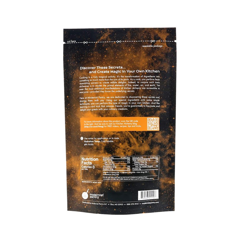 Pure Tartaric Acid ⊘ Non-GMO Gluten-Free Vegan OU Kosher Certified