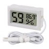 DWEII 2-Pack Mini Digital Hygrometer Thermometer Gauge with Probe LCD