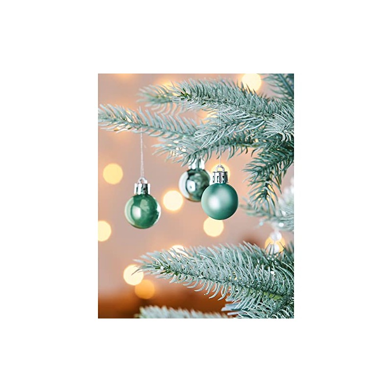 WeRChristmas Baubles, Mint Green, 3 cm