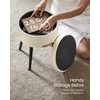 VASAGLE EKHO Collection - Storage Ottoman, Vanity Chair Stool, Synthetic