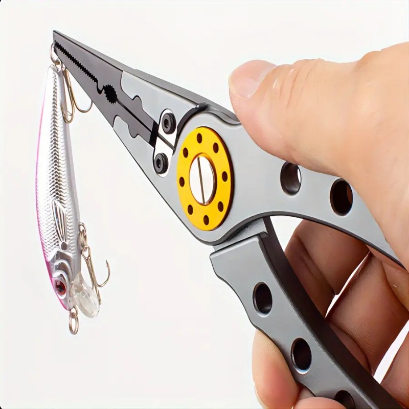 Alicates Multifuncionales Tijeras De Pinza De Pesca Azul