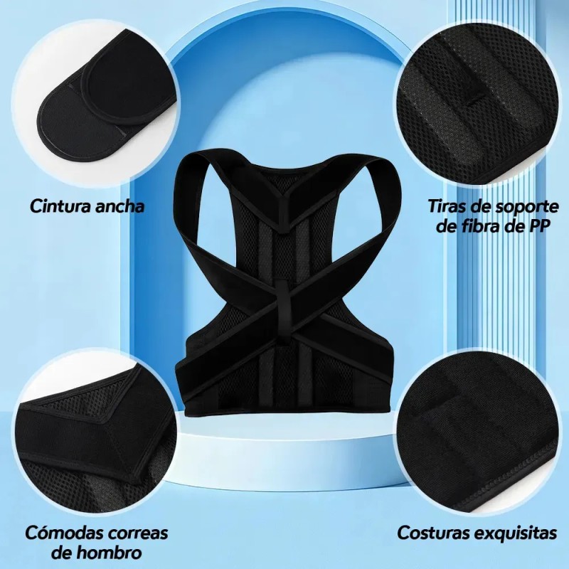Corrector Postura Espalda Para Hombre Y Mujer Ajustable Faja