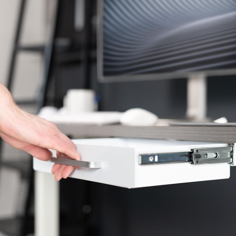 VIVO 13 inch Under Desk Mounted Sliding Pull-out Drawer for