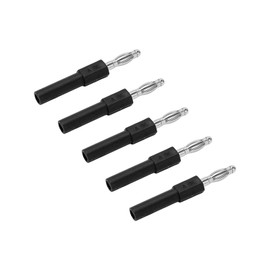 4mm Banana Plug Adapter, Easy to Use 4mm to 2mm Conversion Banana Plug for Inverters for Computer Game Consoles Black