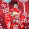 Cuffbow 8 Pcs Kimono Costume for Women Japanese Geisha Yukata