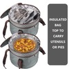 Tmrioplep 2 Pack Pie Containers with Lids and Handles, Loadable