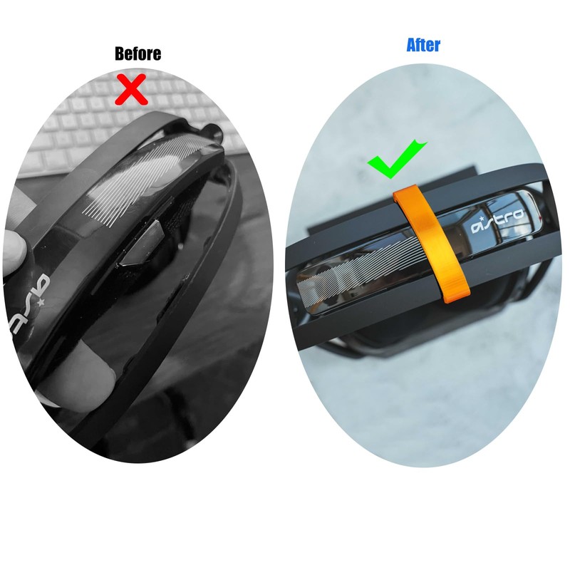LUAATT Ultimate TPU Support Brace Clamps Pack of 2,Headband Fix