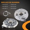 Rear Brake Backing Plate & Bearing Seals Kit Compatible with