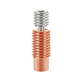 HoCenWay High Temperature Bimetal Copper Titanium Heatbreak Compatible with V6 Hotend Prusa i3 MK3 MK3S Volcano Hot End 3D Printer(Threaded Version)