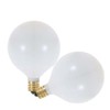Satco S3753 120V Candelabra Base 25-Watt G16.5 Light Bulb, Satin