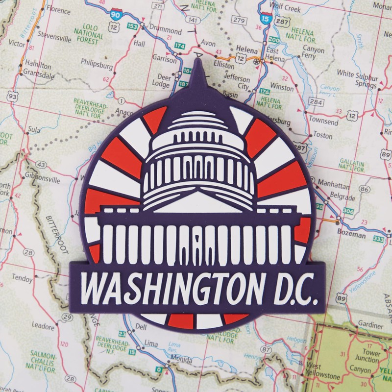 Vagabond Heart Washington DC PVC Fridge Magnet
