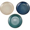 Natural color 6.3-inch (16 cm) plate (3 color set) white,