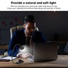 LED Book Light 3 Color Temperature Stepless Dimming USB Rechargeable