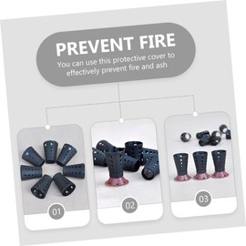 KOMBIUDA 30pcs Moxibustion Protective Covers Anti-ash Sleeves for Moxibustion Heat Resistant Lightweight Easy to Use for Stress Relief and Improved Circulation