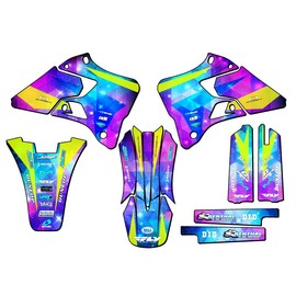 1996-1999 YZ 250 2-Stroke Space KADET Galaxy Senge Graphics Base Kit Compatible with Yamaha