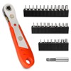 Hakkin 32Pcs Mini Ratchet Wrench Magnetic Offset Screwdriver S2 Steel