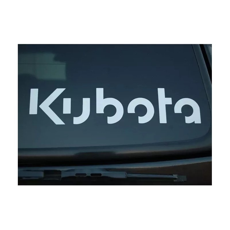 KUBOTA 24” WHITE LOGO DECAL STICKER Truck Window - Tractor