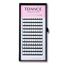 TDANCE Premade Spikes Eyelash Extension Supplies Thickness 0.07 C Curl Mix 8-15mm Matte Black Eyelash Extensions Spikes Fans(Spikes,C-0.07,8-15mm)