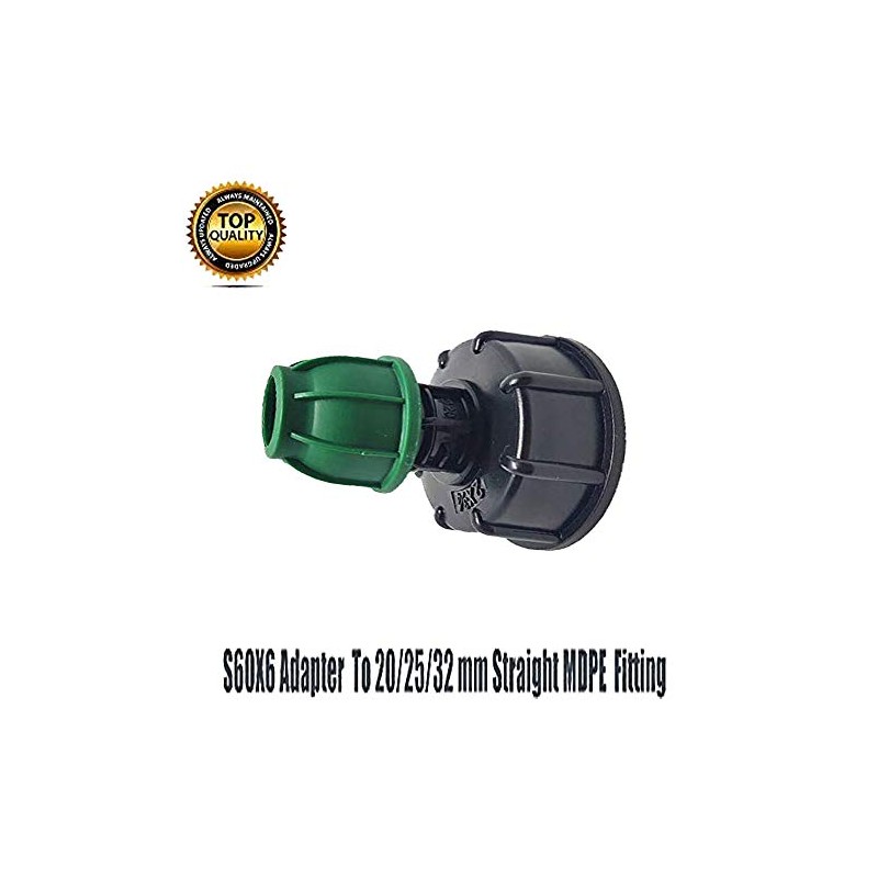 MACHSWON Water Butt Irrigation Straight Pipe Fitting 20mm IBC Tank