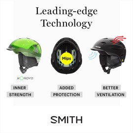Smith Level Helmet for Men – Adult Snowsports Helmet with MIPS Technology + Zonal Koroyd Coverage – Lightweight Protection for Skiing & Snowboarding – Matte White, Small
