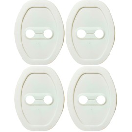 YESprime Door Striker, Door Stabilizer, Striker, Cover, Stabilizer, Door Lock, Silent, Noise Insulation, Noise Isolation, Vibration, Universal Item, Set of 4 White
