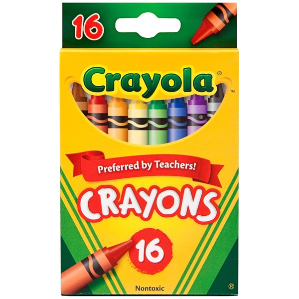 Crayola Crayons, School Supplies, Colors may vary, 16 Count, Crayon