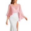 Bbonlinedress Chiffon Capes Women's Summer Soft Capelets Lightweight Cloths Wraps