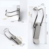 4pcs Toggle Latch Catch Lock,Spring Toggle Latch Hasp,Stainless Steel Tension