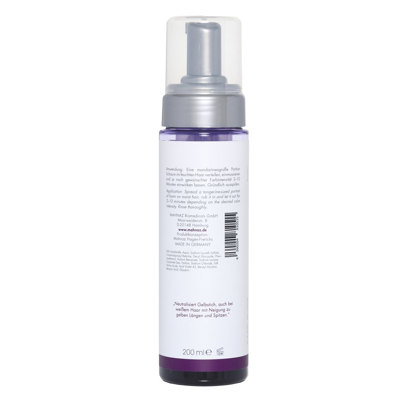 MAHNAZ® Intensive Silver Anti-Yellow Colour Shampoo Neutralises Yellow Tint for