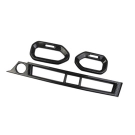 crosselec Carbon Fiber Center Console Dashboard AC Vent Air Conditioner Outlet Cover Trim Accessories for 2023-2024 Honda Pilot
