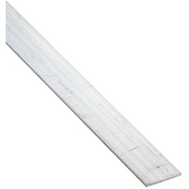 6061 Aluminum Rectangular Bar, Unpolished (Mill) Finish, Extruded, T6511 Temper, ASTM B221, 1-1/4" Thickness, 3" Width, 48" Length