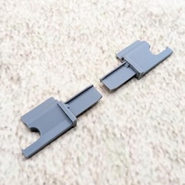 ULEIVA 1 Paar Endstück Grau Rastrollo Ersatzteil kompatibel mit Dometic Seitz Rollo 2001 Wohnmobil Caravan (Grau)