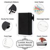 feela 3 Pack Pocket Notebook Journals with 3 Black Pens,