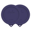 Sophico 2 Cup Round Silicone Storage Cover Lids Replacement for