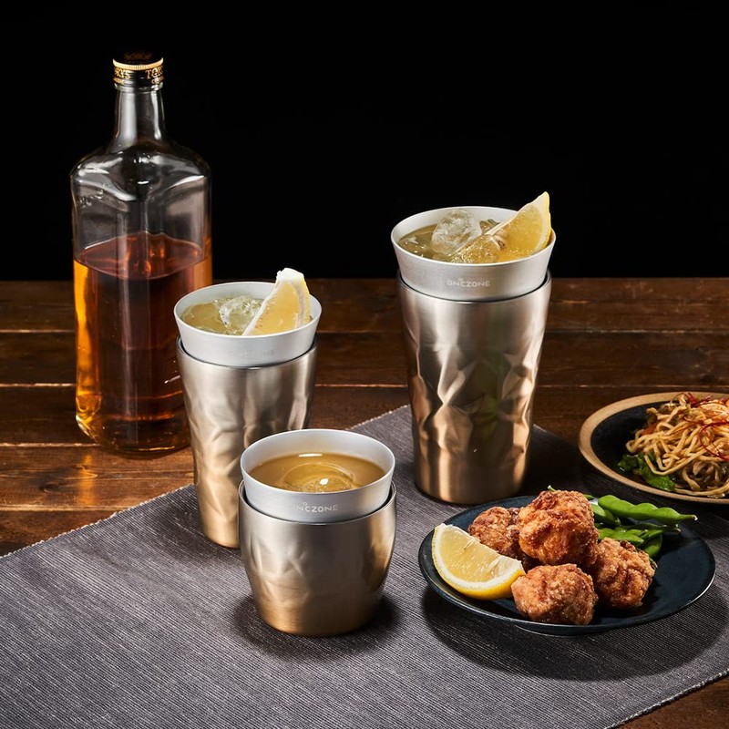 Doshisha Ice Pole Tumbler for Cold Insulation, Vacuum Double Layer