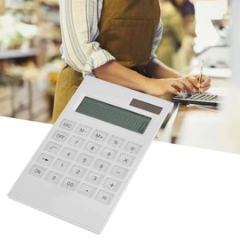 Desk Top Calculator LCD Display Office Calculator Transparent Calculator Solar Energy Led Calculator with Crystal Button