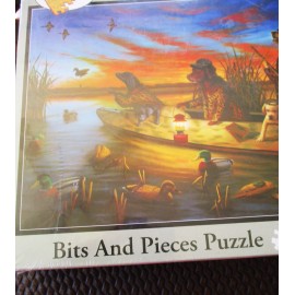 Bits And Pieces 500 Piece Leo Stans Art Puzzle "The Duck Hunters"  New 16"x 20" Bits