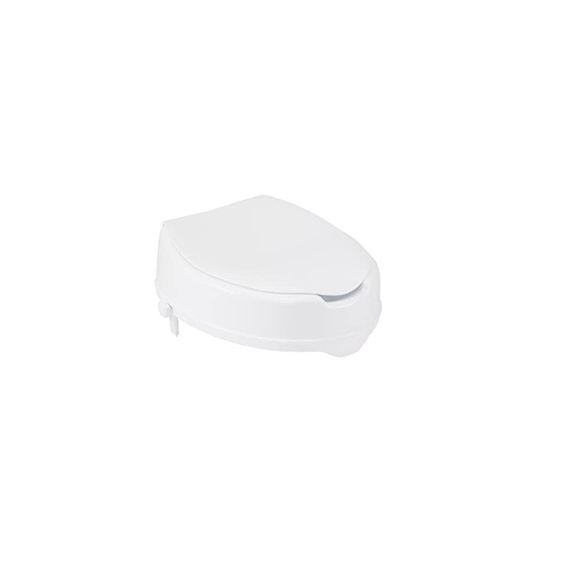 Drive Medical Raised Toilet Seat with Lock and Lid, Standard