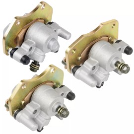 Caltric Front Rear Brake Caliper W/ Pad For Can-Am Outlander 500 4X4 2007 2008 2009-2012