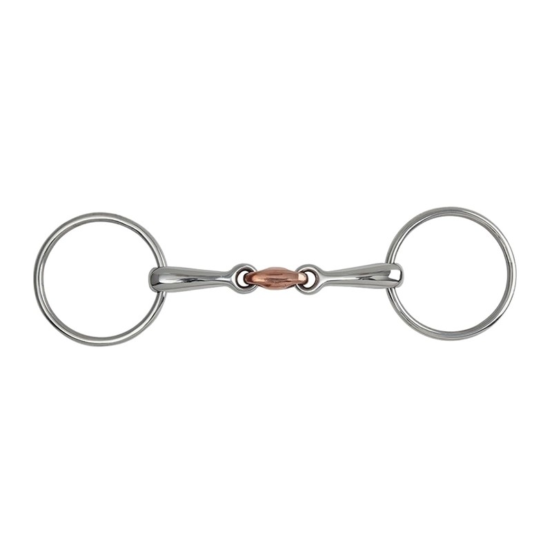 Shires Equestrian - Loose Ring Copper Lozenge Snaffle - S/steel