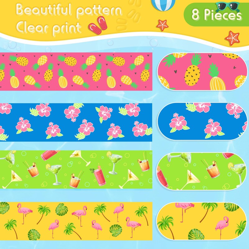 8 Pack Towel Bands for Beach Chairs Cruise Towel Clips