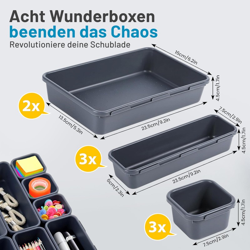 Optiwerk Drawer Organiser, Pastel Green, Organiser Drawer, Drawer Organiser, Make
