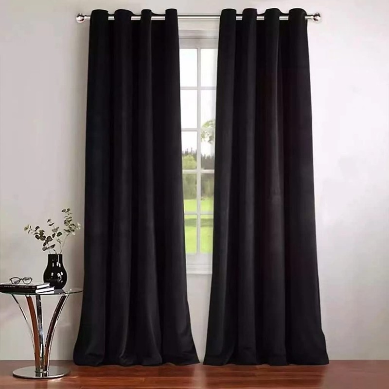 SBWLKJ Suede Upholstery Fabric Black 64"×40" Double-Side Smooth Material