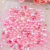 Kikonoke 75g Mix Resin Pearls Rhinestones Kit, 3-10mm Half Pearls