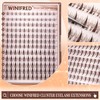 Winifred Brown Lash Clusters Natural Wispy Eyelash Clusters C Curly