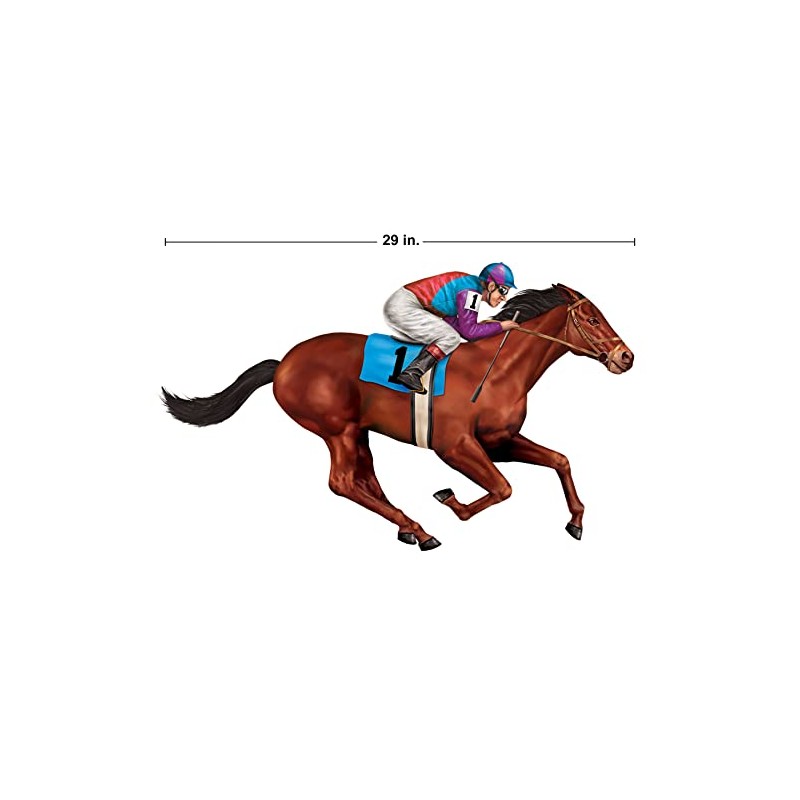 Beistle Race Horse Props 8-Count – 29" Cutout Horse Images