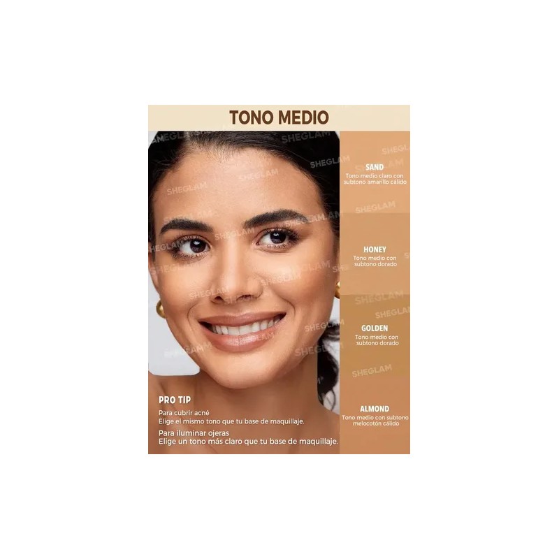 Sheglam Perfect Skin Corrector De Alta Cobertura - Sand