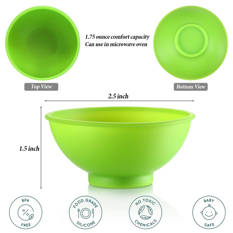 Boao 14 Pieces Mini Silicone Pinch Bowls, 1.75 Ounce Small
