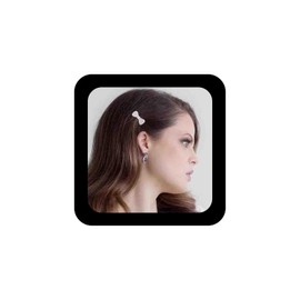 Allereya Rhinestone Crystal Hair Clips Hair Clip Crystal Bow Hair Clip Rhinestone French Hair Clips CZ Wedding Bridal Headpiece Bridal Hair Accessories for Women and Girls